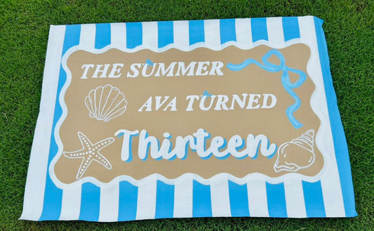 "Summer I Turned Pretty" Themed Banner