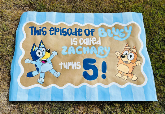 "Bluey" Themed Banner